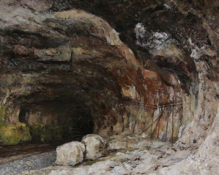 Gustave Courbet The Grotto of Sarrazine near Nans-sous-Sainte-Anne